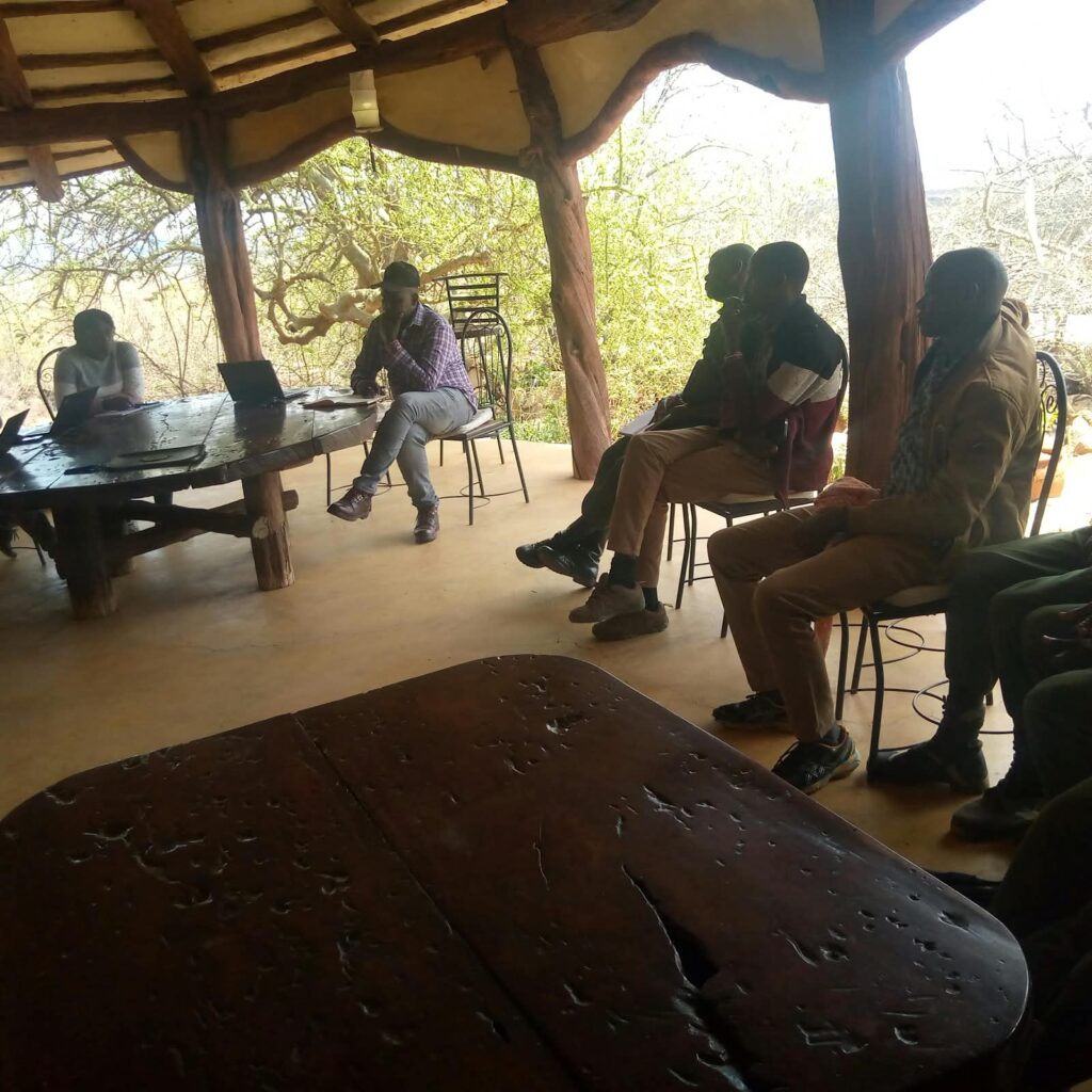 Partner representatives and rangers following the training at Tassia Lodge