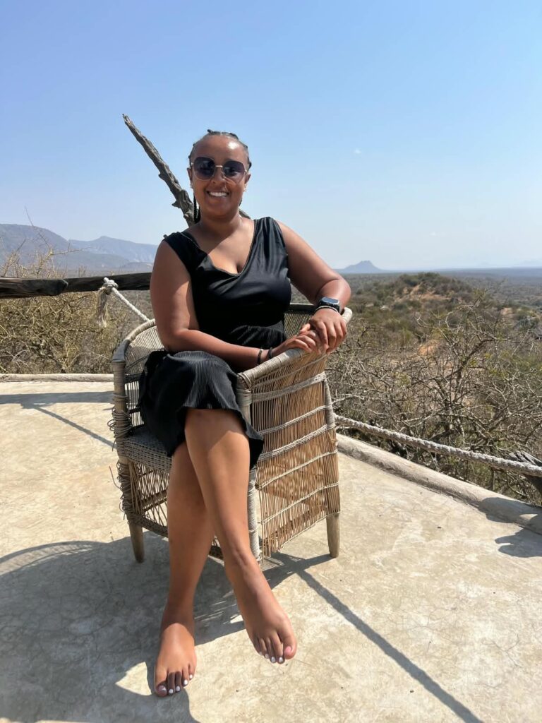 Relaxing on the deck – Tassia Lodge, Lekurruki Conservancy